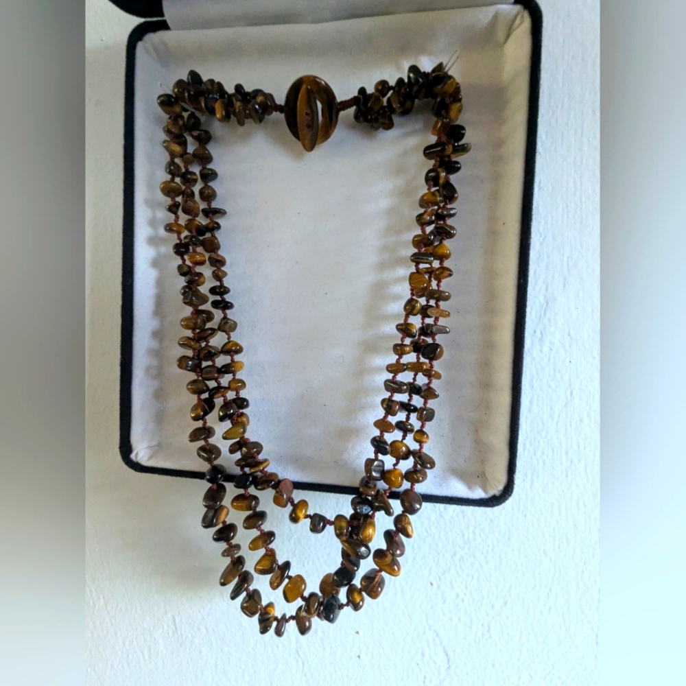 Tiger's Eye 3 Strand Necklace